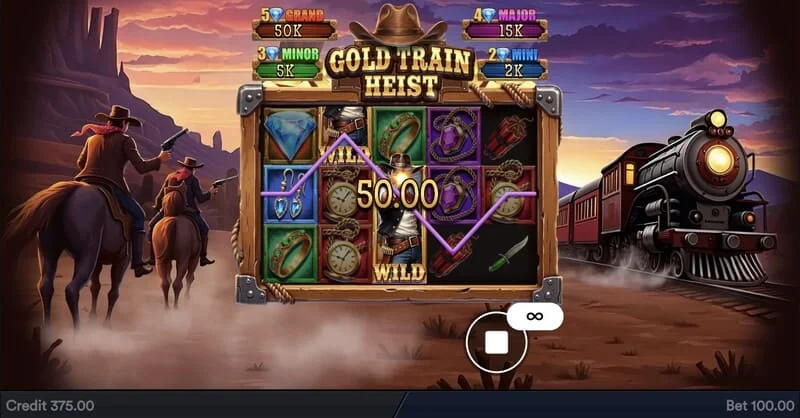 Gold Train Heist - Tabla de pagos y valor de las monedas